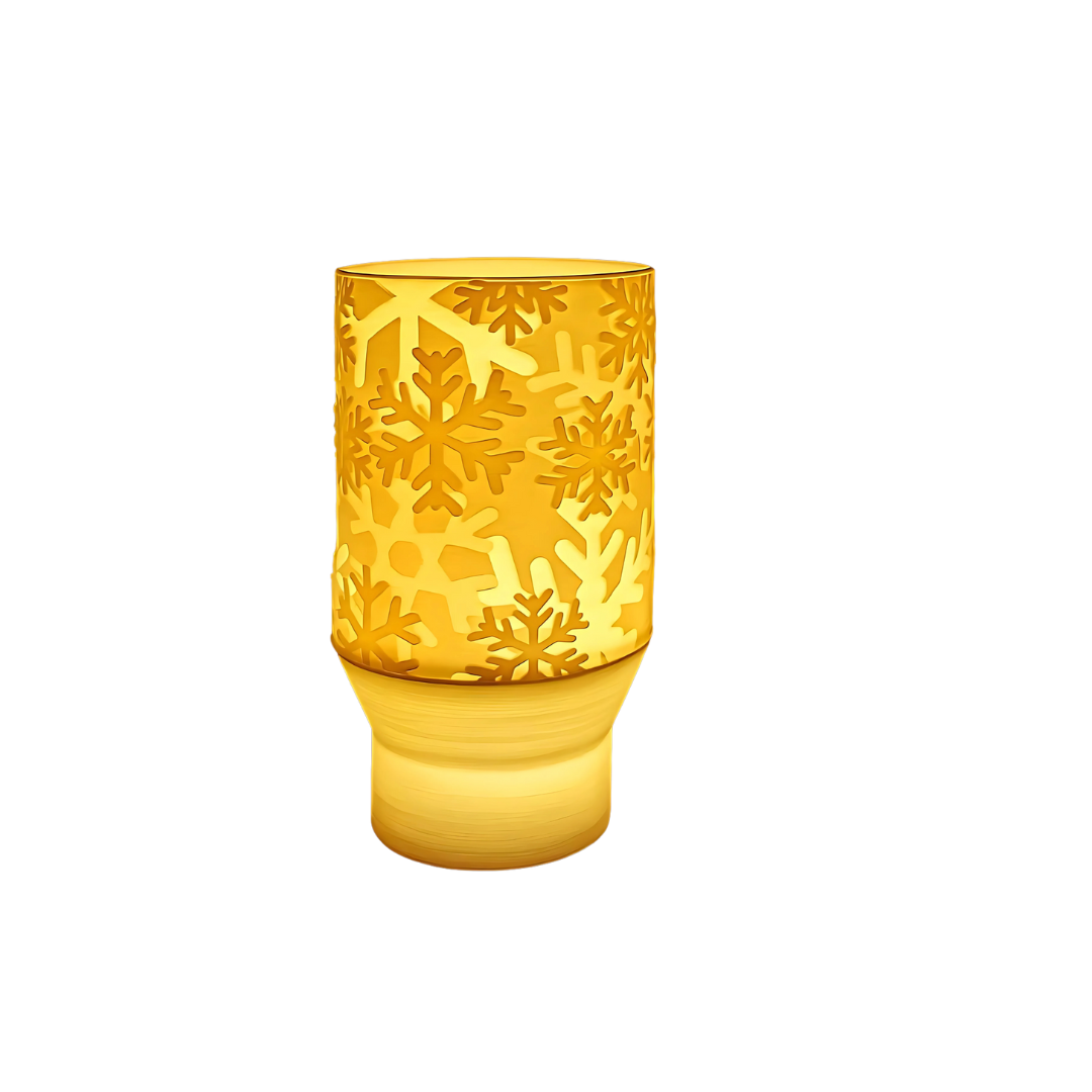 Snowflake Lamp — 3D Printed LED Table Lamp | Ambient Bedside Night Light