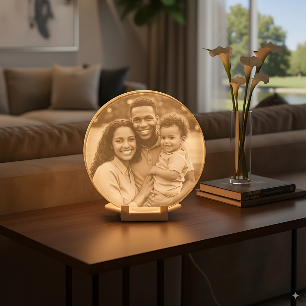 Lumora Customized Lamp – Custom 3D Photo Night Light, PLA Material, Unique Gift for Home & Loved Ones”