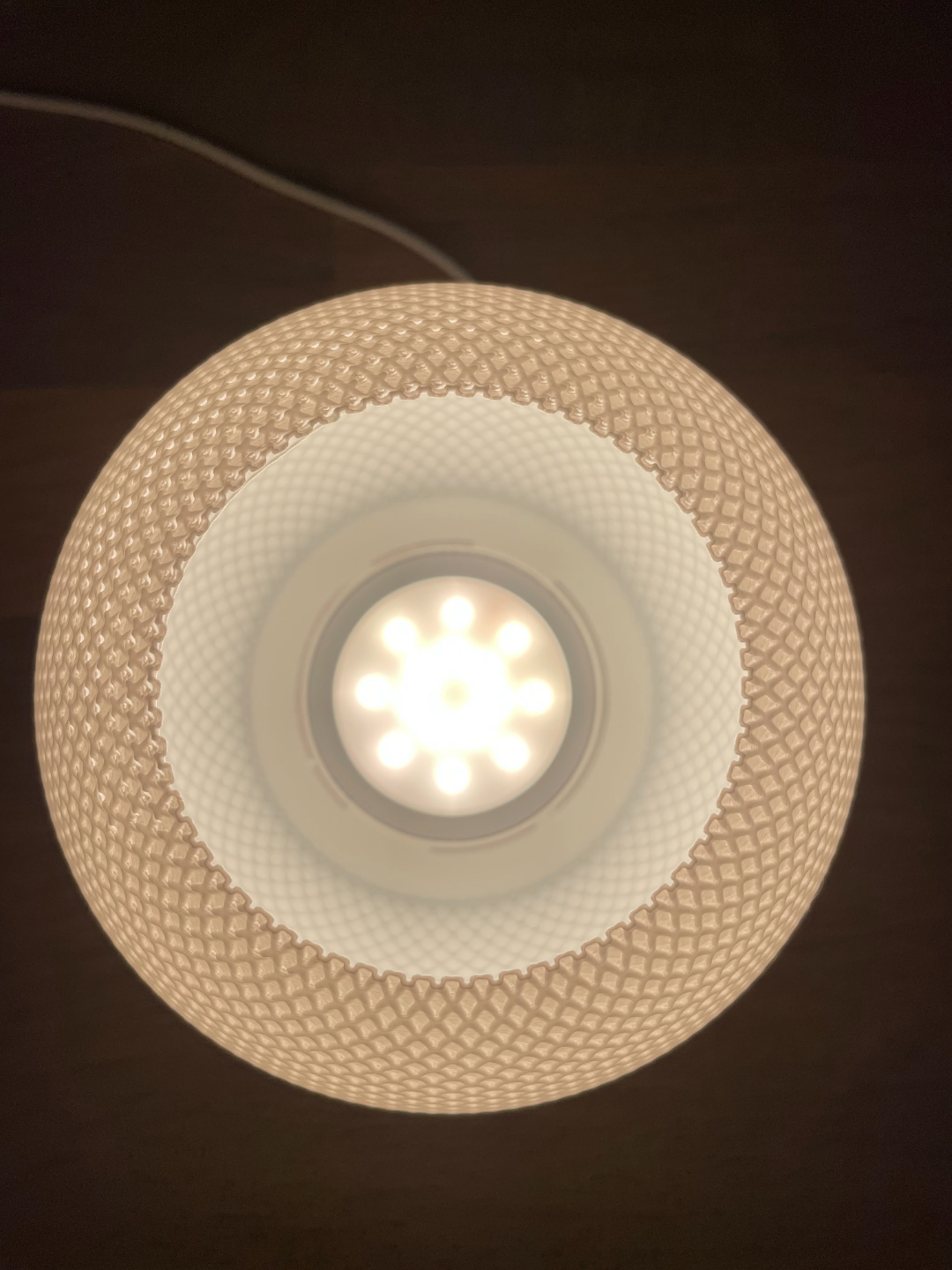 LumoOrb Textured Globe Lamp | Modern LED Table Light | Bedside & Ambient Home Decor