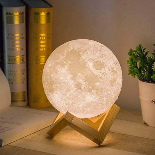 Modern Moon Lamp ,3D Lunar Home Decor Lamp